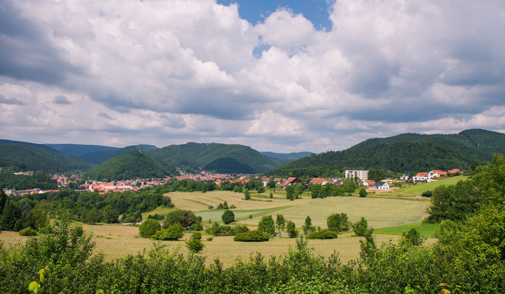 View to Bad Lauterberg and the Harz mountains, © Stadtmarketing Bad Lauterberg im Harz/ Rico Kreim